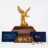 Quà tặng Chu Tước dát vàng 24k ACT GOLD ISO 9001:2015 (mẫu 2)