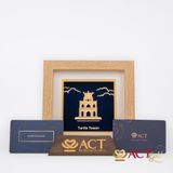 Tranh Tháp Rùa dát vàng 24k ACT GOLD ISO 9001:2015