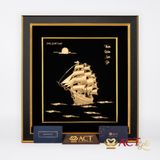 Tranh Thuyền dát vàng 24k ACT GOLD ISO 9001:2015