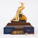 Quà tặng Phượng Hoàng dát vàng 24k ACT GOLD ISO 9001:2015(Mẫu 1)