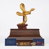 Quà tặng tượng rắn dát vàng 24k ACT GOLD ISO 9001:2015 (mẫu 2)