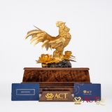 Quà tặng Gà Vàng Đại Cát dát vàng 24k ACT GOLD ISO 9001:2015 (Mẫu 1)