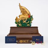 Quà tặng Cá Rồng dát vàng 24k ACT GOLD ISO 9001:2015 (Mẫu 4)