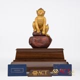Quà tặng Tượng Khỉ dát vàng 24k ACT GOLD ISO 9001:2015