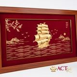 Tranh Thuyền dát vàng 24k ACT GOLD ISO 9001:2015