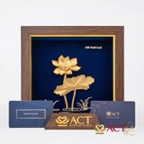 Tranh Hoa Sen dát vàng 24k ACT GOLD ISO 9001:2015
