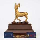 Quà tặng Dê Phú Quý dát vàng 24k ACT GOLD ISO 9001:2015