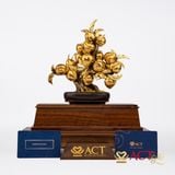 Quà tặng Đào trường thọ dát vàng 24k ACT GOLD ISO 9001:2015