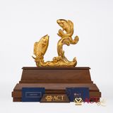 Quà tặng Song Ngư dát vàng 24k ACT GOLD ISO 9001:2015 (mẫu 2)
