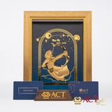 Quà tặng Tranh Cung Nhân Mã dát vàng 24k ACT GOLD ISO 9001:2015