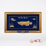 Tranh Cá Rồng dát vàng 24k ACT GOLD ISO 9001:2015