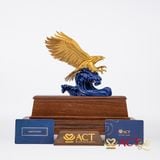 Quà tặng Đại Bàng dát vàng 24k ACT GOLD ISO 9001:2015 (Mẫu 3)