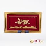 Quà tặng Tranh Rồng dát vàng 24k ACT GOLD ISO 9001:2015