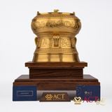 Tượng Trống Đồng dát vàng 24k ACT GOLD ISO 9001:2015