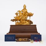 Tượng Quán Tự Tại Bồ Tát dát vàng 24k ACT GOLD ISO 9001:2015