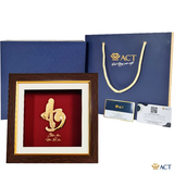 Quà tặng Tranh Chữ An dát vàng 24k ACT GOLD ISO 9001:2015