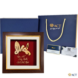 Quà tặng Tranh Chữ Danh dát vàng 24k ACT GOLD ISO 9001:2015