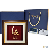 Quà tặng Tranh Chữ Lạc dát vàng 24k ACT GOLD ISO 9001:2015