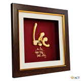 Quà tặng Tranh Chữ Lạc dát vàng 24k ACT GOLD ISO 9001:2015