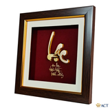 Quà tặng Tranh Chữ Lạc dát vàng 24k ACT GOLD ISO 9001:2015