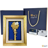 Tranh Bó Hoa Hướng Dương dát vàng 24k ACT GOLD ISO 9001:2015