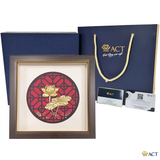 Tranh Hoa Sen dát vàng 24k ACT GOLD ISO 9001:2015 (Mẫu 3)