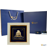 Tranh Tháp Rùa dát vàng 24k ACT GOLD ISO 9001:2015