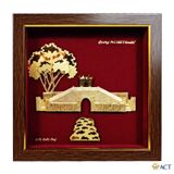 Quà tặng Tranh Thành Cổ Quảng Trị dát vàng 24k ACT GOLD ISO 9001:2015