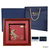 Tranh Hổ dát vàng 24k ACT GOLD ISO 9001:2015 (Mẫu 2)