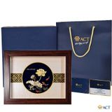 Quà tặng tranh Hoa Sen dát vàng 24k ACT GOLD ISO 9001:2015