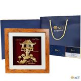 Tranh Chùa Một Cột dát vàng 24k ACT GOLD ISO 9001:2015