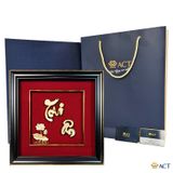 Quà tặng Tranh Chữ Tri Ân dát vàng 24k ACT GOLD ISO 9001:2015