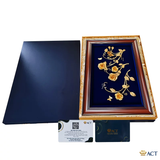 Tranh Hoa Hồng dát vàng 24k ACT GOLD ISO 9001:2015