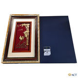 Tranh Gà Vàng Đại Cát dát vàng 24k ACT GOLD ISO 9001:2015
