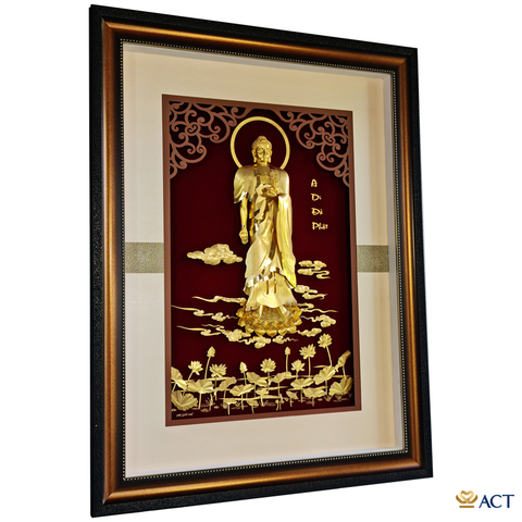 Tranh A Di Đà Phật dát vàng 24k ACT GOLD ISO 9001:2015