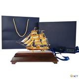 Quà tặng Thuyền Buồm mạ vàng 24k ACT GOLD ISO 9001:2015 (Mẫu 86)