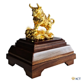 Quà tặng Tượng Trâu dát vàng 24k ACT GOLD ISO 9001:2015 (Mẫu 5)