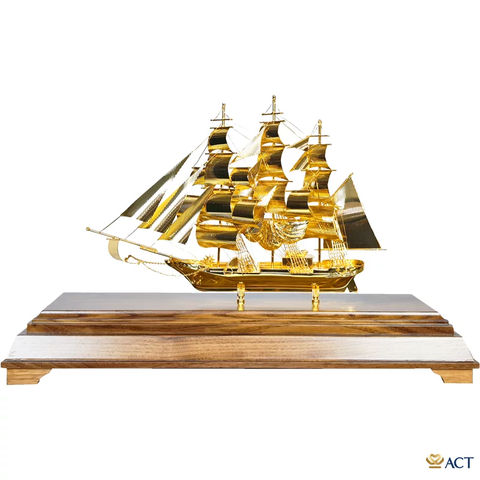 Quà tặng Thuyền Buồm mạ vàng 24k ACT GOLD ISO 9001:2015 (Mẫu 94)