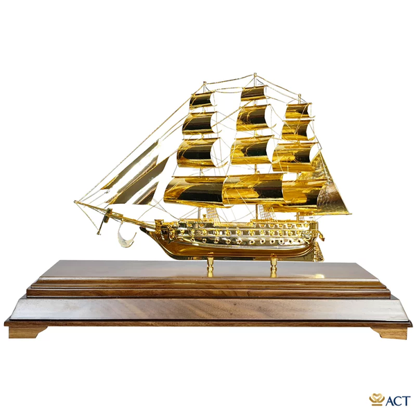 Quà tặng Thuyền Buồm mạ vàng 24k ACT GOLD ISO 9001:2015 (Mẫu 91)