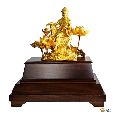 Tượng Quán Tự Tại Bồ Tát dát vàng 24k ACT GOLD ISO 9001:2015