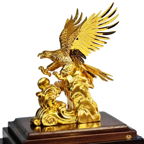 Quà tặng Đại Bàng dát vàng 24k ACT GOLD ISO 9001:2015 (Mẫu 4)