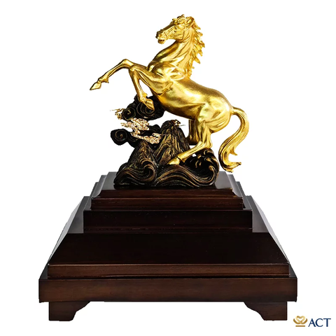 Quà tặng Ngựa Chiến dát vàng 24k ACT GOLD ISO 9001:2015