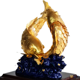 Quà tặng Đôi Cá Chép dát vàng 24k ACT GOLD ISO 9001:2015(Mẫu 1)
