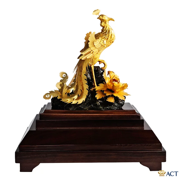 Quà tặng Phượng Hoàng dát vàng 24k ACT GOLD ISO 9001:2015(Mẫu 1)