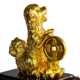 Quà tặng Tuất Phú Quý dát vàng 24k ACT GOLD ISO 9001:2015 (Mẫu 3)