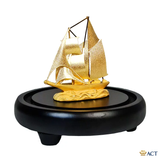 Quà tặng Thuyền Buồm dát vàng 24k ACT GOLD ISO 9001:2015 (Mẫu 29)