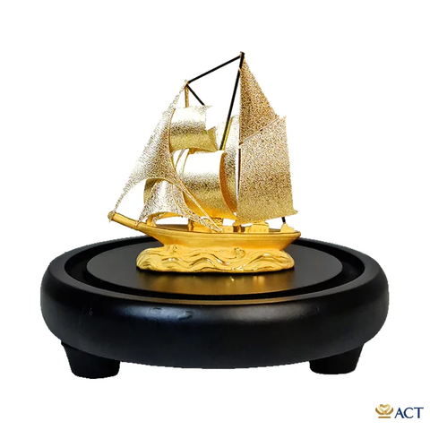 Quà tặng Thuyền Buồm dát vàng 24k ACT GOLD ISO 9001:2015 (Mẫu 29)