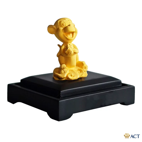 Quà tặng Khỉ Cute dát vàng 24k ACT GOLD ISO 9001:2015