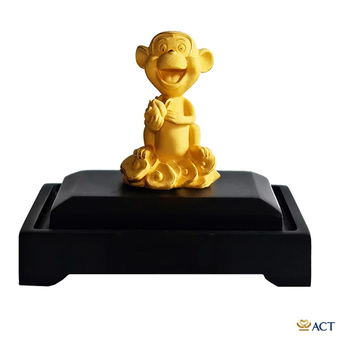 Quà tặng Khỉ Cute dát vàng 24k ACT GOLD ISO 9001:2015