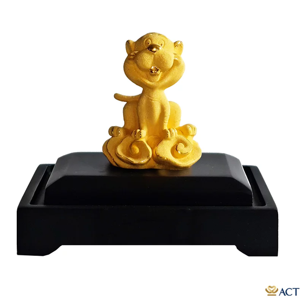 Quà tặng Hổ Cute dát vàng 24k ACT GOLD ISO 9001:2015